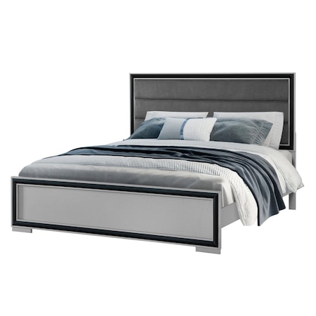 Global Furniture Usa AMELIA-GREY/BLACK-KBG W/LED 6232